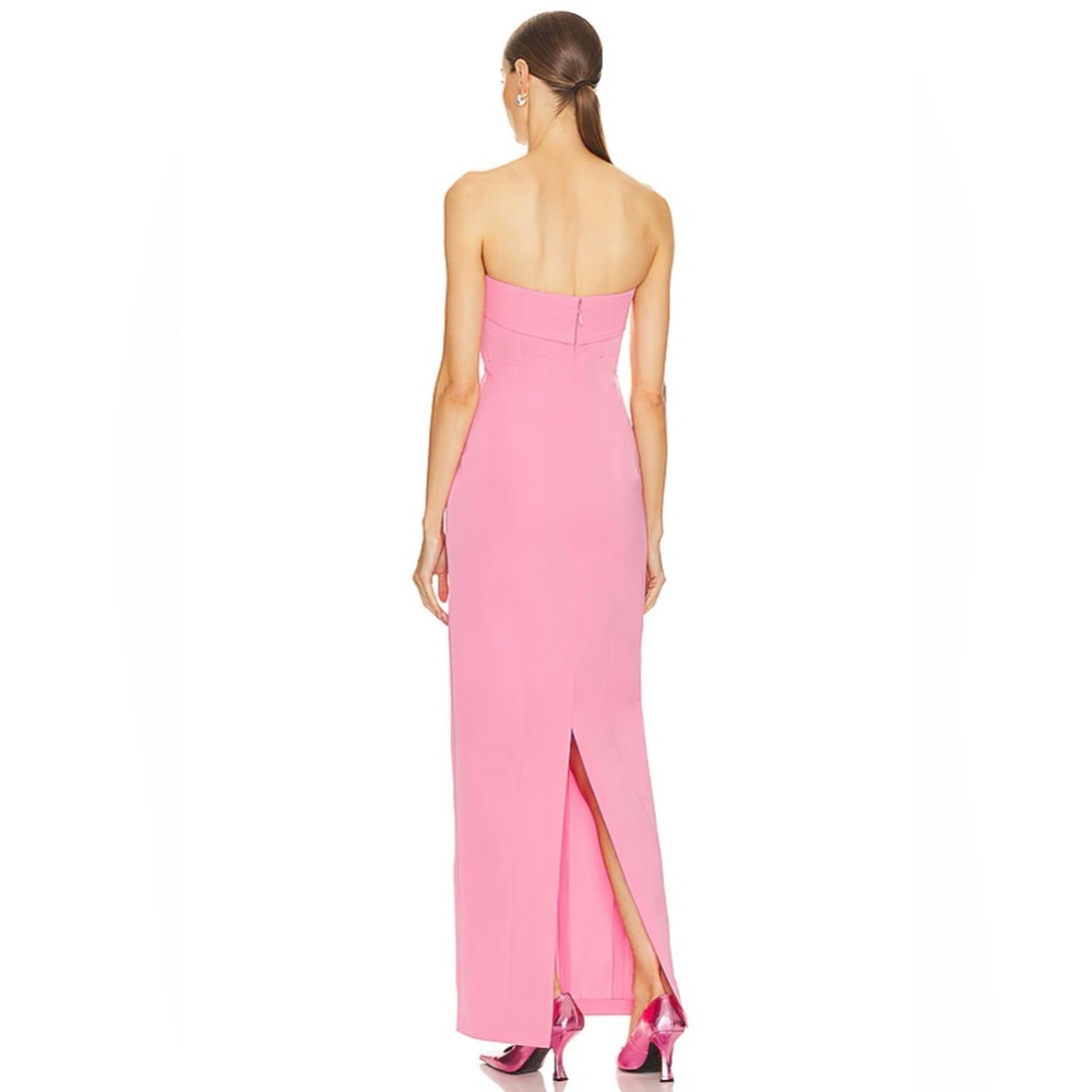 NWT Pink Long Strapless Dress by Helsa